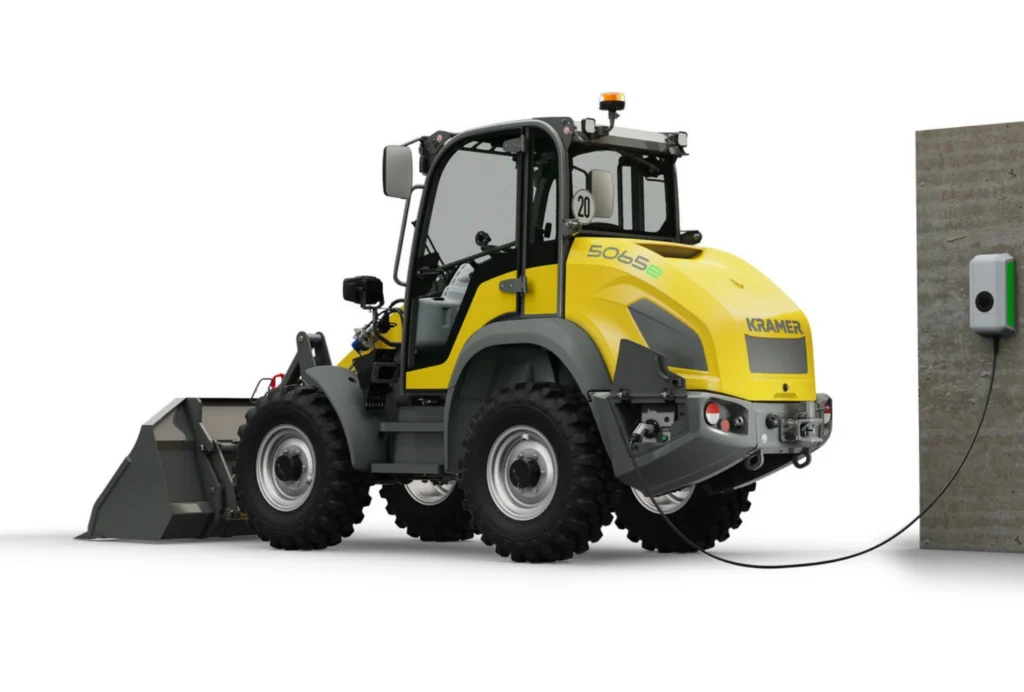 Der Radlader 5065e von Kramer bei Ubauma.