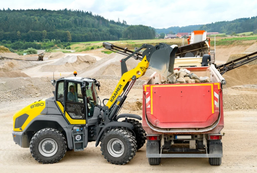 Kramer Radlader 8180 in der Anwendung