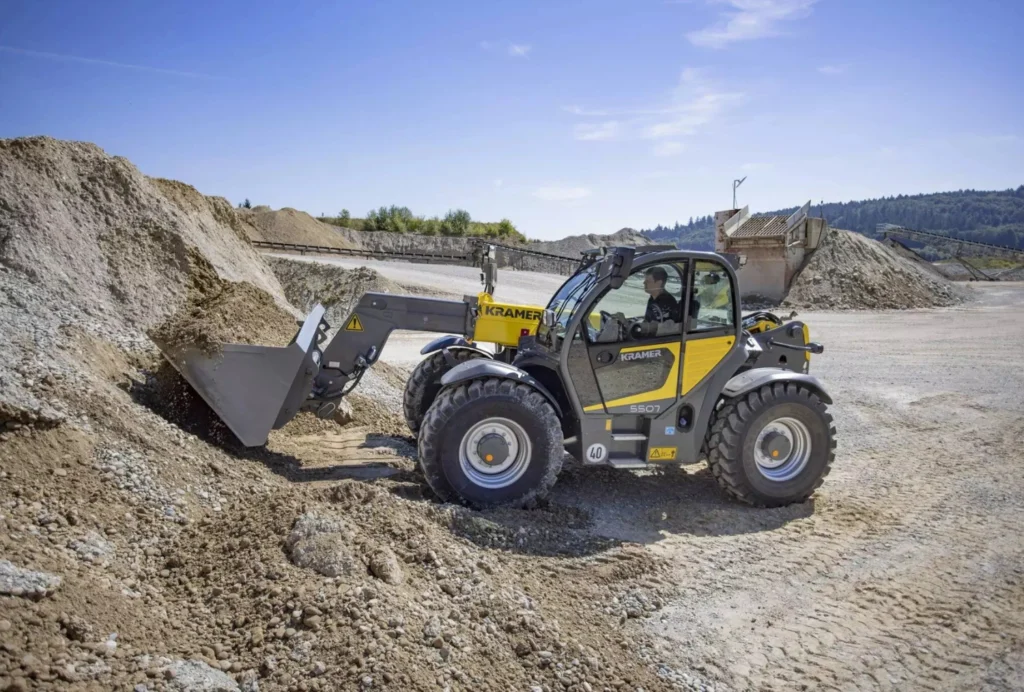 Kramer Teleskoplader 5507 in der Anwendung