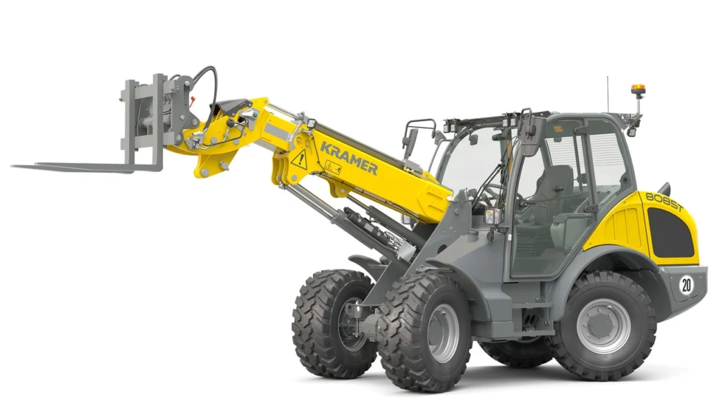 Kramers Teleskopradlader 8085T bei Ubauma.