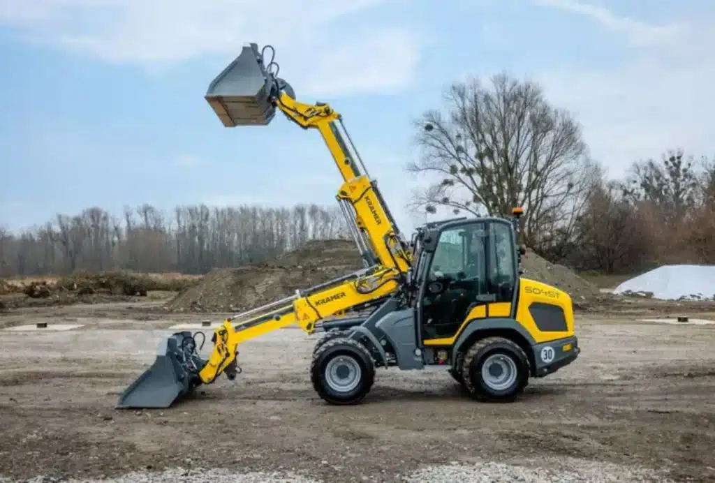 Der Teleskopradlader 5045T vermeidet das Kippen des Fahrzeugs in Längsrichtung.